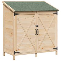 Tuinschuur Naturel 106 x 56 x 113,5 cm Bewerkt hout 2