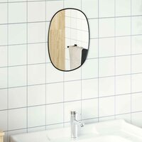 Wandspiegel 30x25 cm zwart 3