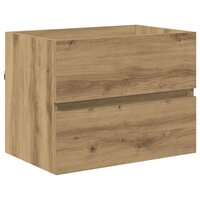 Badkamermeubelset 2 pcs Artisan Eiken Geperst Hout en Metaal 7