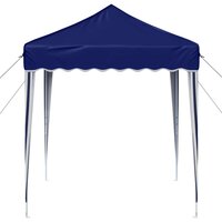 Pop-up partytent 195 x 195 x 245 cm Blauw Oxford Stof 6