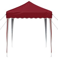 Pop-up partytent 195 x 195 x 245 cm Bordeauxrood Oxford Stof 6