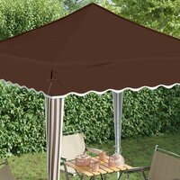 Pop-up partytent 195 x 195 x 245 cm Bruin Oxford Stof 4