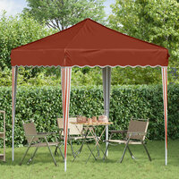Pop-up partytent 195 x 195 x 245 cm Terracotta Oxford Stof 3
