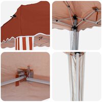 Pop-up partytent 195 x 195 x 245 cm Terracotta Oxford Stof 9