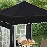 Pop-up partytent 195 x 195 x 245 cm Antracietkleurig 4