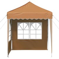 Pop-up partytent 195 x 195 x 245 cm Beige Oxford Stof 6