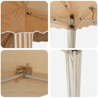 Pop-up partytent 195 x 195 x 245 cm Beige Oxford Stof 11