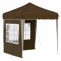 Pop-up partytent 195 x 195 x 245 cm Taupe Oxford Stof 2