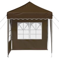 Pop-up partytent 195 x 195 x 245 cm Taupe Oxford Stof 6