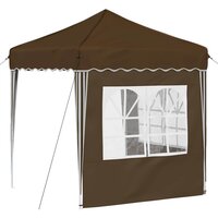 Pop-up partytent 195 x 195 x 245 cm Taupe Oxford Stof 8
