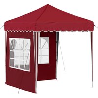 Pop-up partytent 195 x 195 x 245 cm Bordeauxrood Oxford Stof 2