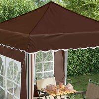 Pop-up partytent 195 x 195 x 245 cm Bruin Oxford Stof 4