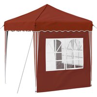 Pop-up partytent 195 x 195 x 245 cm Terracotta Oxford Stof 8