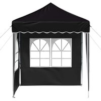 Pop-up partytent 195 x 195 x 245 cm Zwart Oxford Stof 6