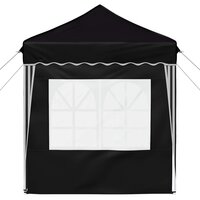 Pop-up partytent 195 x 195 x 245 cm Zwart Oxford Stof 7