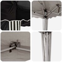 Pop-up partytent 195 x 195 x 245 cm Zwart Oxford Stof 11