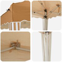 Pop-up partytent 288 x 288 x 245 cm Beige Oxford Stof 9