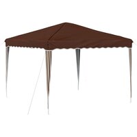 Pop-up partytent 288 x 288 x 245 cm Bruin Oxford Stof 2