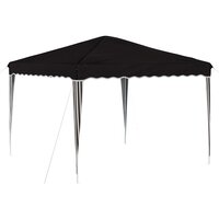 Pop-up partytent 288 x 288 x 245 cm Zwart Oxford Stof 2