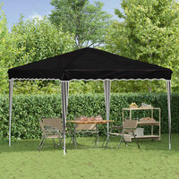 Pop-up partytent 288 x 288 x 245 cm Zwart Oxford Stof 3