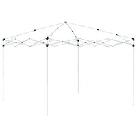Pop-up partytent 288 x 288 x 245 cm Zwart Oxford Stof 5