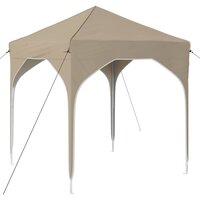 Pop-up partytent 194 x 194 x 245 cm Cr&egrave;mekleurig 2