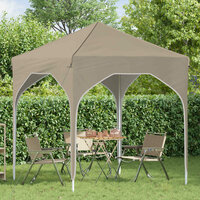 Pop-up partytent 194 x 194 x 245 cm Cr&egrave;mekleurig 3