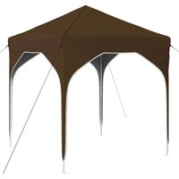 Pop-up partytent 194 x 194 x 245 cm Taupe 2