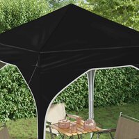 Pop-up partytent 194 x 194 x 245 cm Zwart 4