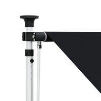 Handmatig uitschuifbare luifel Zwart 100 cm 3