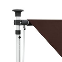 Handmatig uitschuifbare luifel Bruin 150 cm 3