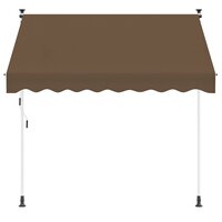 Handmatig uitschuifbare luifel Taupe 100 cm 2