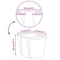 Bloembakken voor Euro-pallets 12 pcs Grijs 13,5 x 9 x 9,5 cm 8