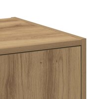 Apothekerskast 30x41x118 cm bewerkt hout artisanaal eikenkleur 9