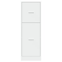 Apothekerskast 40x41x118 cm bewerkt hout wit 5
