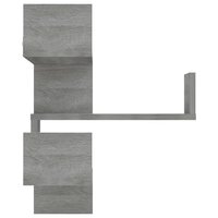 Hoekwandschap 40x40x50 cm bewerkt hout grijs sonoma eikenkleur 5