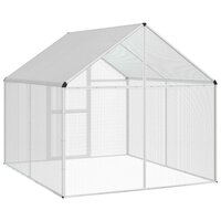 Vogelkooi Zilverkleurig 181,5 x 221 x 173,5 cm 6