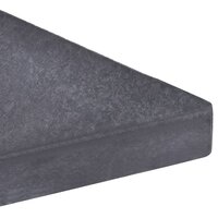 Parasolvoetplaat vierkant 15 kg graniet zwart 4