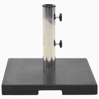 Parasolvoet vierkant 20 kg graniet zwart 2