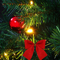 Kunstkerstboom met verlichting en kerstballen 64 cm groen 9
