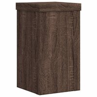 Plantenstandaards 2 st 10x10x18 cm bewerkt hout bruin eiken 5