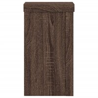 Plantenstandaards 2 st 10x10x18 cm bewerkt hout bruin eiken 6