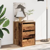 Ladekast 40x41x58 cm bewerkt hout oud houtkleurig 3