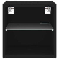 Tv-wandmeubel met LED-verlichting 30x28,5x30 cm zwart 7