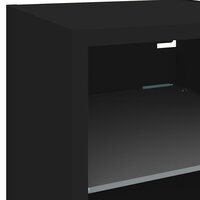 Tv-wandmeubel met LED-verlichting 30x28,5x30 cm zwart 10