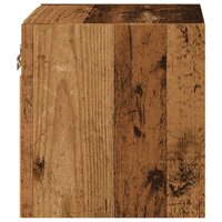 Tv-wandmeubel met LED-verlichting 30x28,5x30 cm oud houtkleurig 10