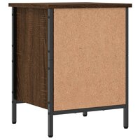 Schoenenkast 38x35x50 cm bewerkt hout bruin eikenkleur 4