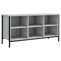 Schoenenkast 100x35x50 cm bewerkt hout grijs sonoma eikenkleur 2