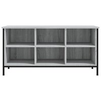 Schoenenkast 100x35x50 cm bewerkt hout grijs sonoma eikenkleur 4
