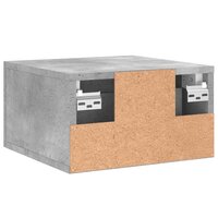 Nachtkastje wandgemonteerd 35x35x20 cm betongrijs 5